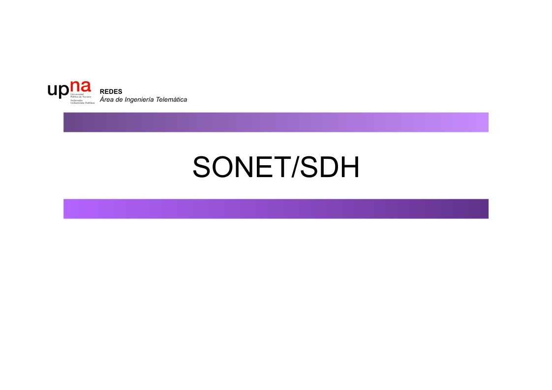 Imágen de pdf SONET/SDH