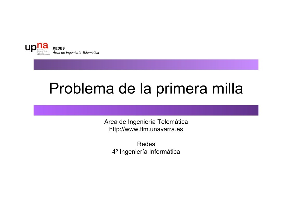 Imágen de pdf Problema de la primera milla