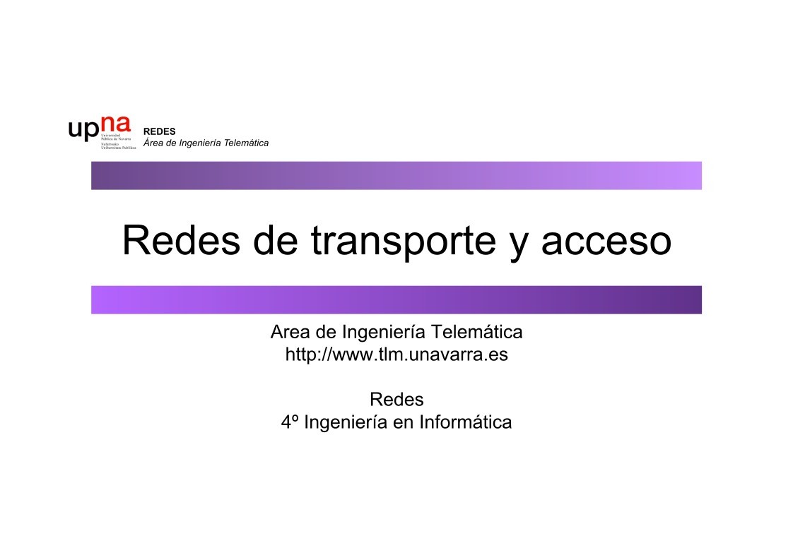 Imágen de pdf Redes de transporte y acceso