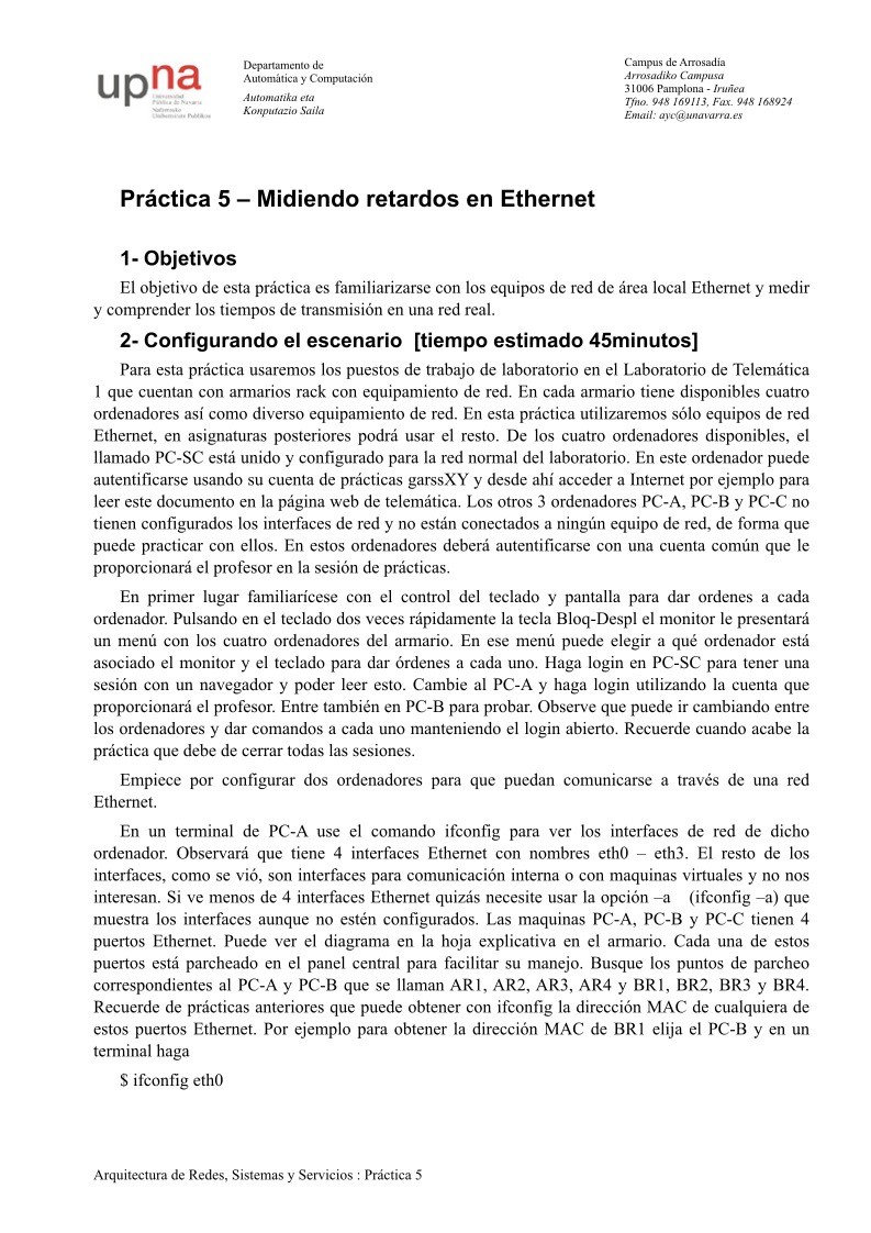 Imágen de pdf Práctica 5 – Midiendo retardos en Ethernet