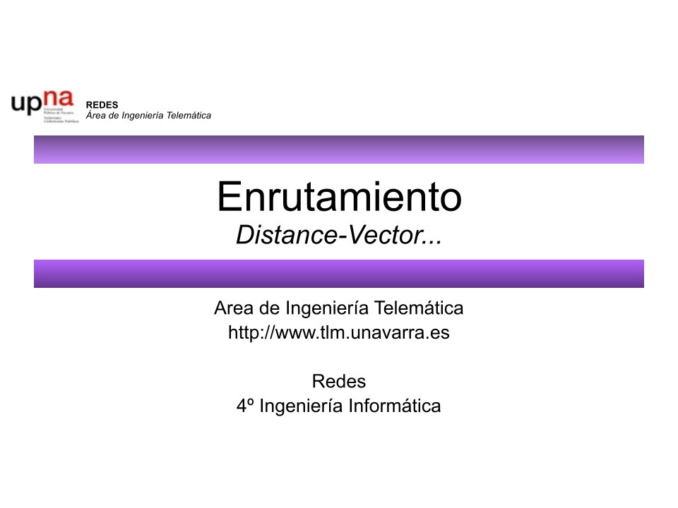 Imágen de pdf Enrutamiento Distance-Vector...