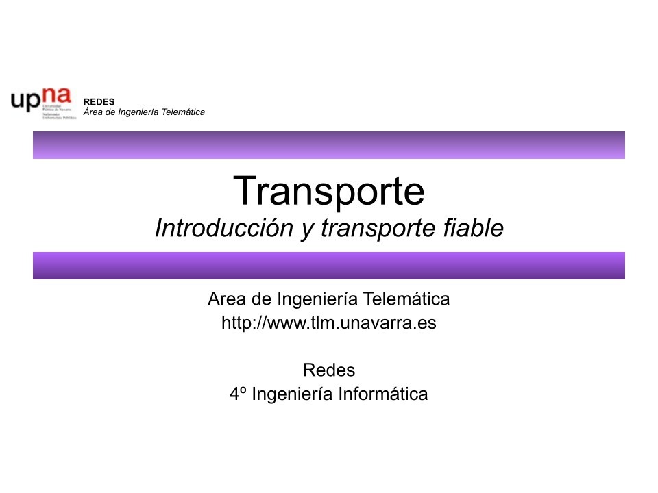 Imágen de pdf Transporte Introducción y transporte fiable