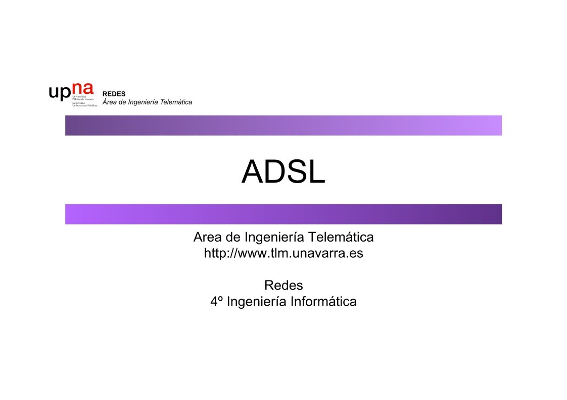 Imágen de pdf ADSL