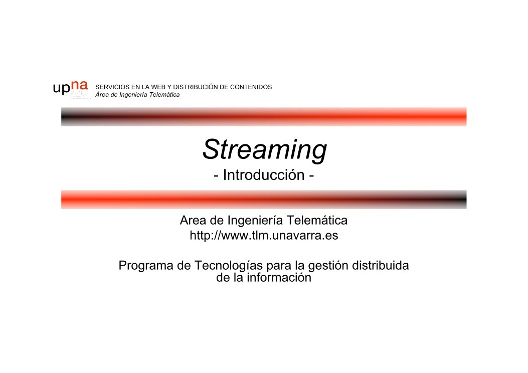 Imágen de pdf Streaming - Introducción