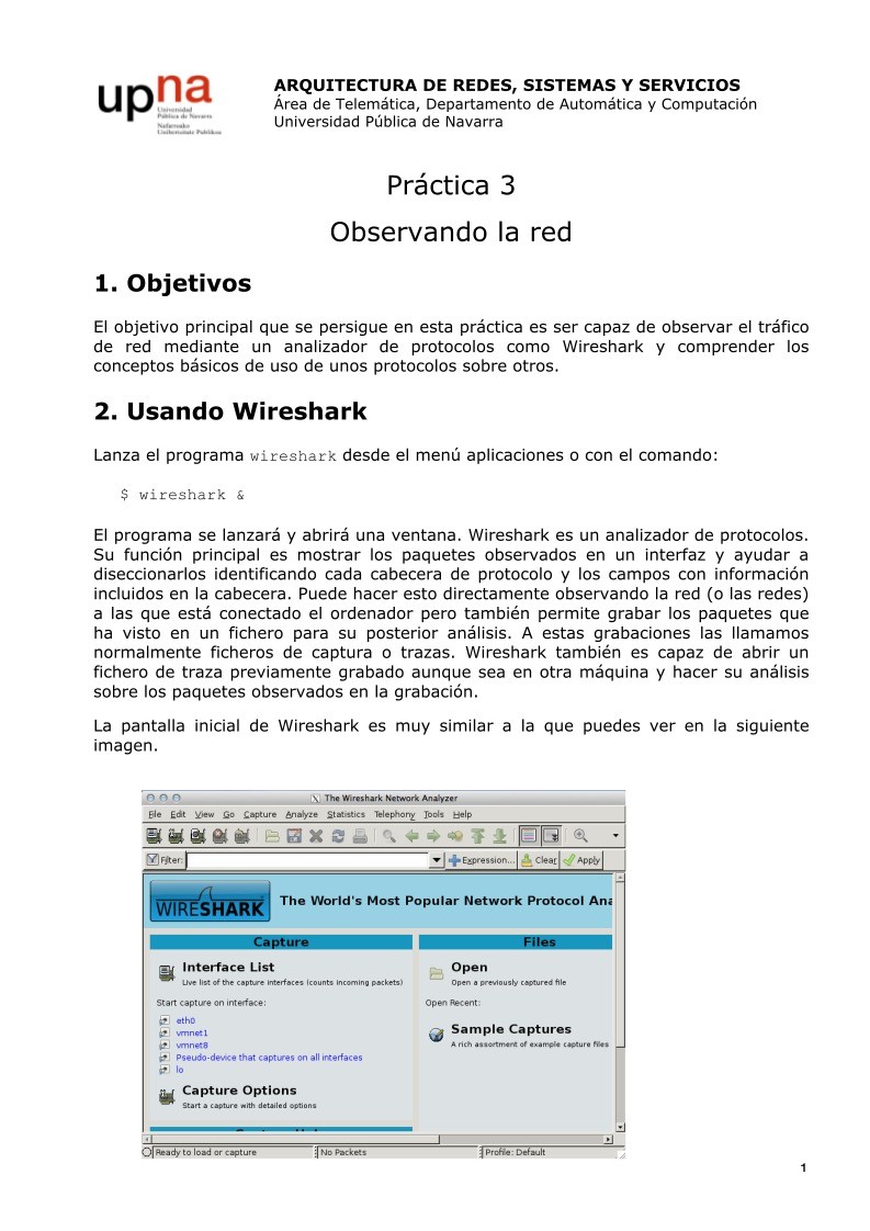 Imágen de pdf Práctica 3 Observando la red