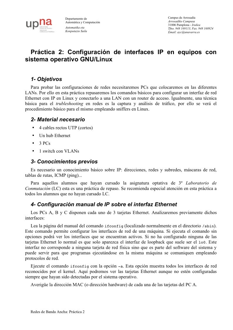 Imágen de pdf Práctica 2: Configuración de interfaces IP en equipos con sistema operativo GNU/Linux