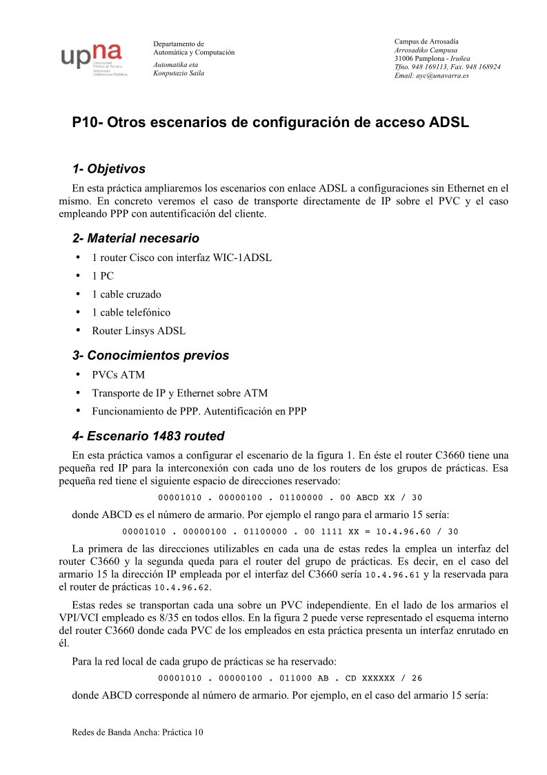 Imágen de pdf P10- Otros escenarios de configuración de acceso ADSL