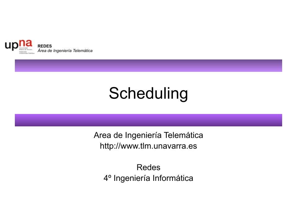 Imágen de pdf Scheduling