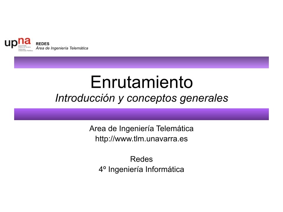 Imágen de pdf Enrutamiento Introducción y conceptos generales