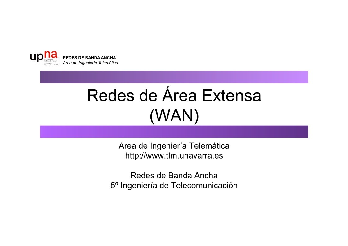 Imágen de pdf Redes de Área Extensa (WAN)