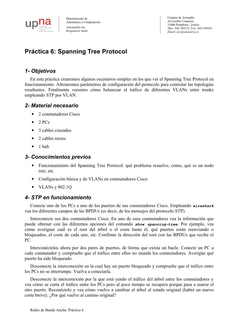 Imágen de pdf Práctica 6: Spanning Tree Protocol