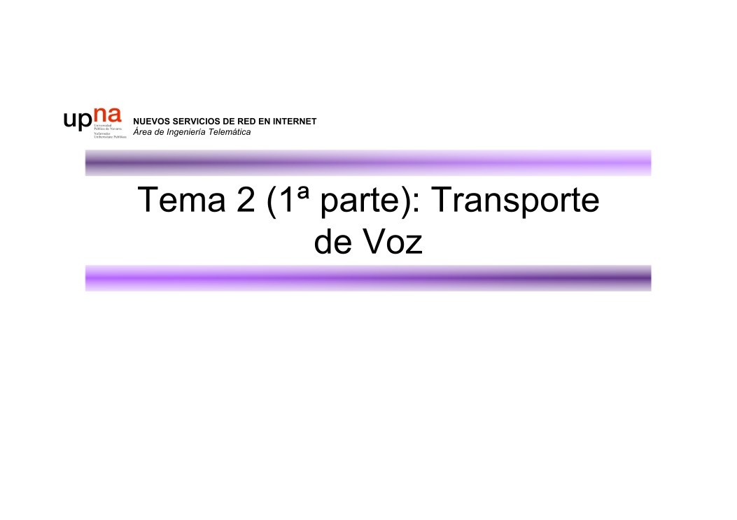 Imágen de pdf Tema 2 (1ª parte): Transporte de Voz