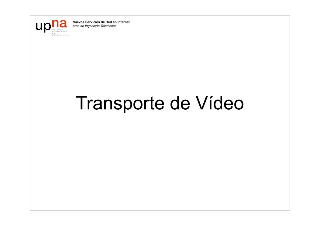 Imágen de pdf Transporte de Vídeo