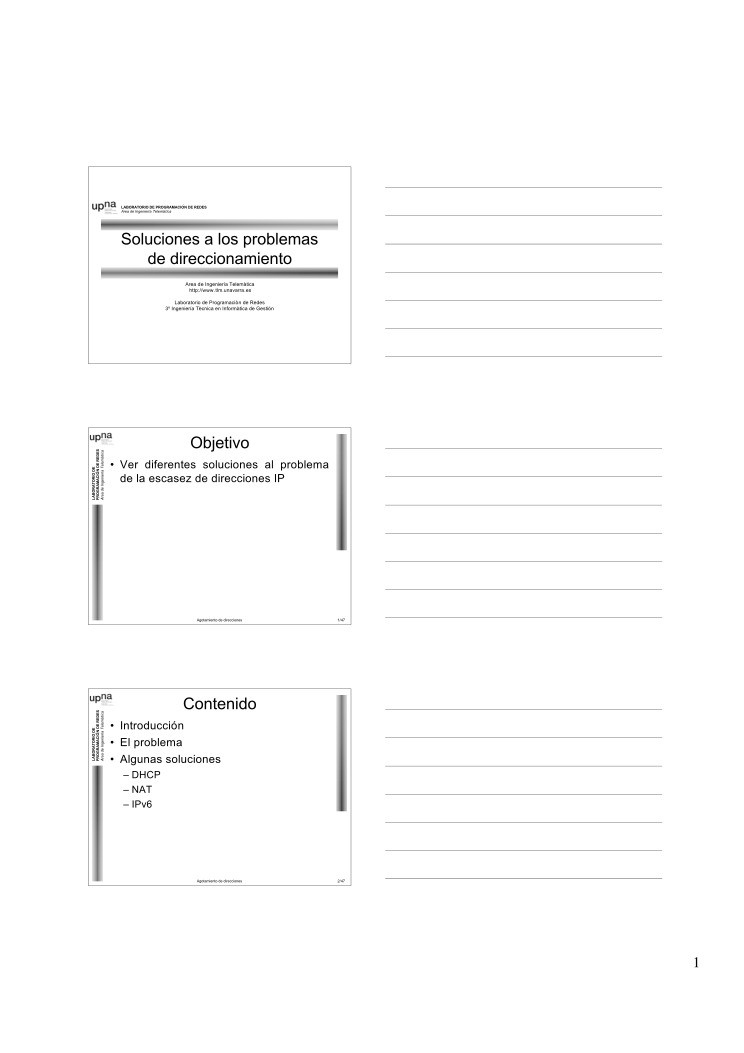 Imágen de pdf Soluciones a los problemas de direccionamiento