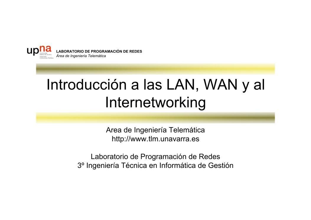 Imágen de pdf Introducción a las LAN, WAN y al Internetworking