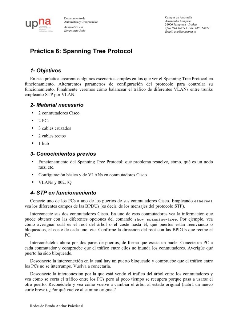 Imágen de pdf Práctica 6: Spanning Tree Protocol