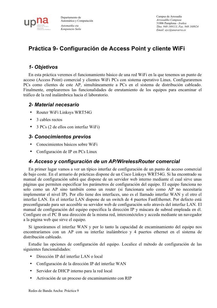 Imágen de pdf Práctica 9- Configuración de Access Point y cliente WiFi
