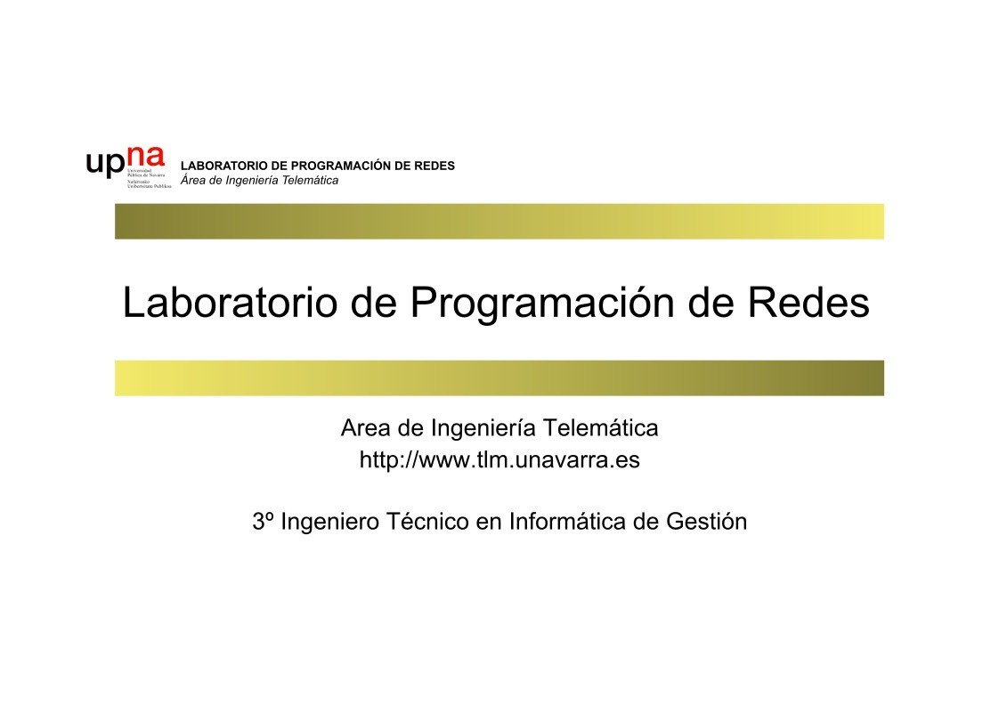 Imágen de pdf Laboratorio de Programación de Redes