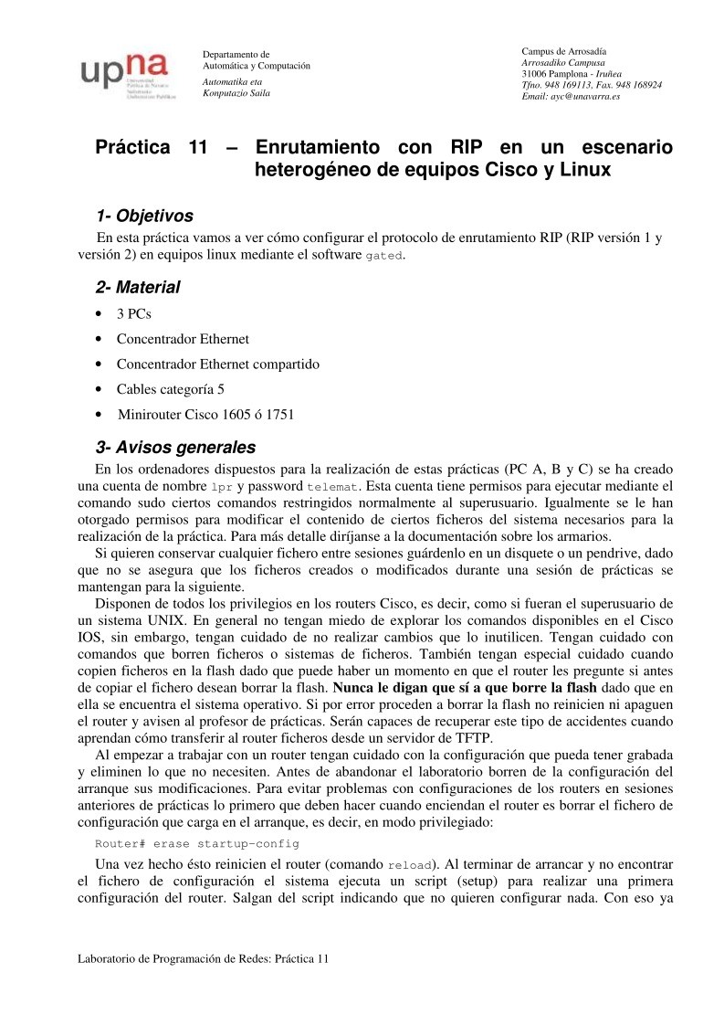 Imágen de pdf Práctica 11 – Enrutamiento con RIP en un escenario heterogéneo de equipos Cisco y Linux