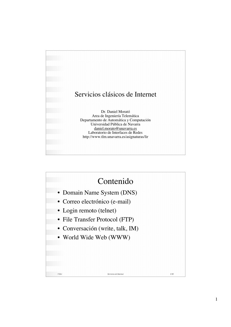 Imágen de pdf Servicios clásicos de Internet