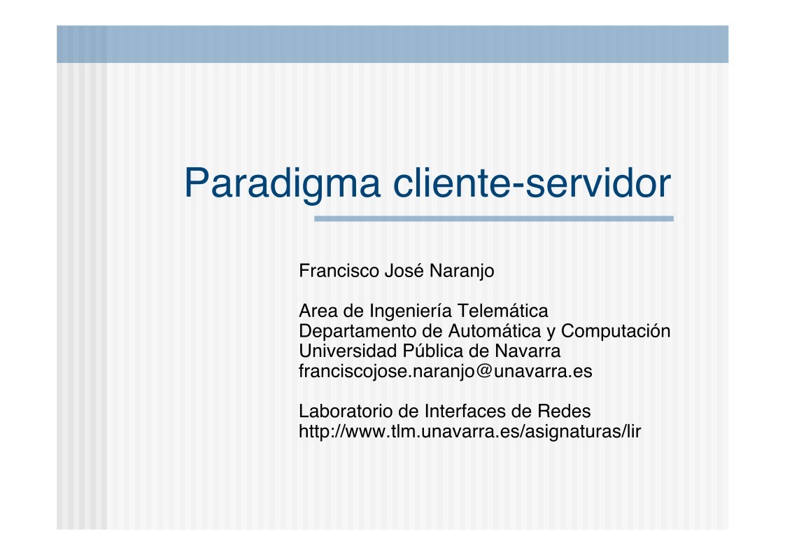 Imágen de pdf Paradigma cliente-servidor