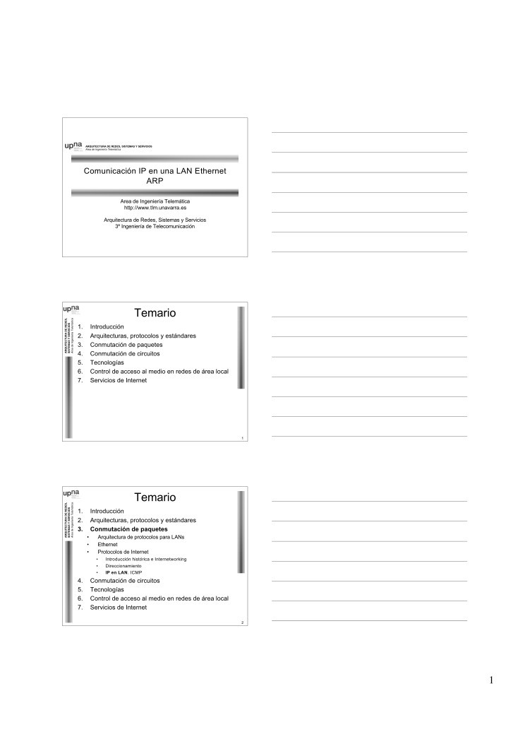 Imágen de pdf Comunicación IP en una LAN Ethernet ARP