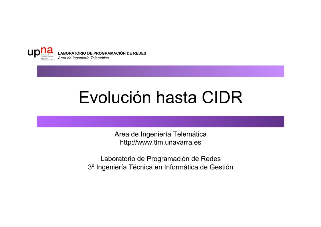 Imágen de pdf Evolución hasta CIDR
