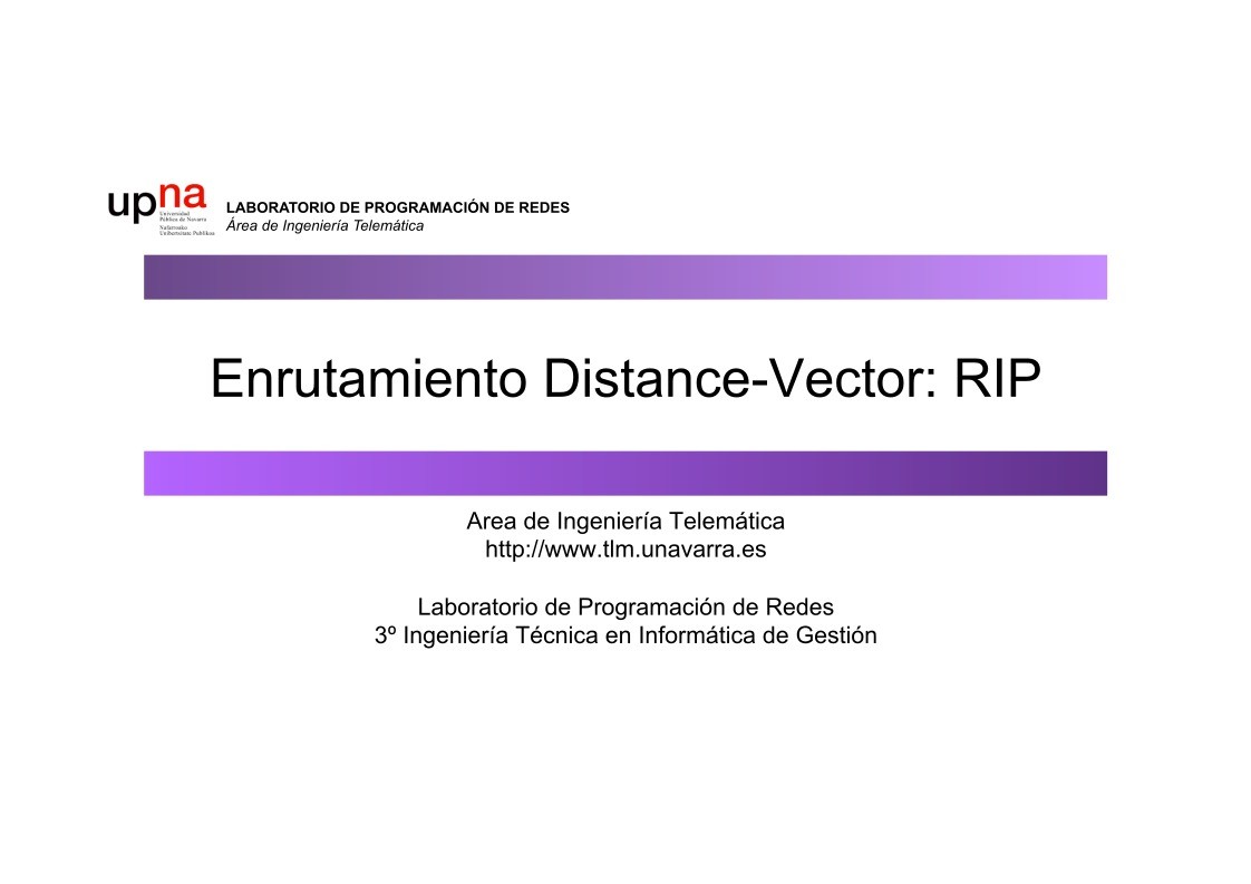 Imágen de pdf Enrutamiento Distance-Vector: RIP
