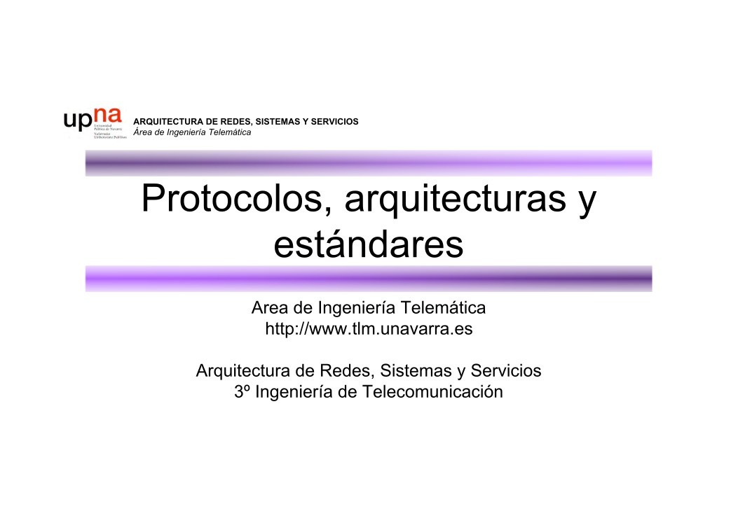 Imágen de pdf Protocolos, arquitecturas y estándares
