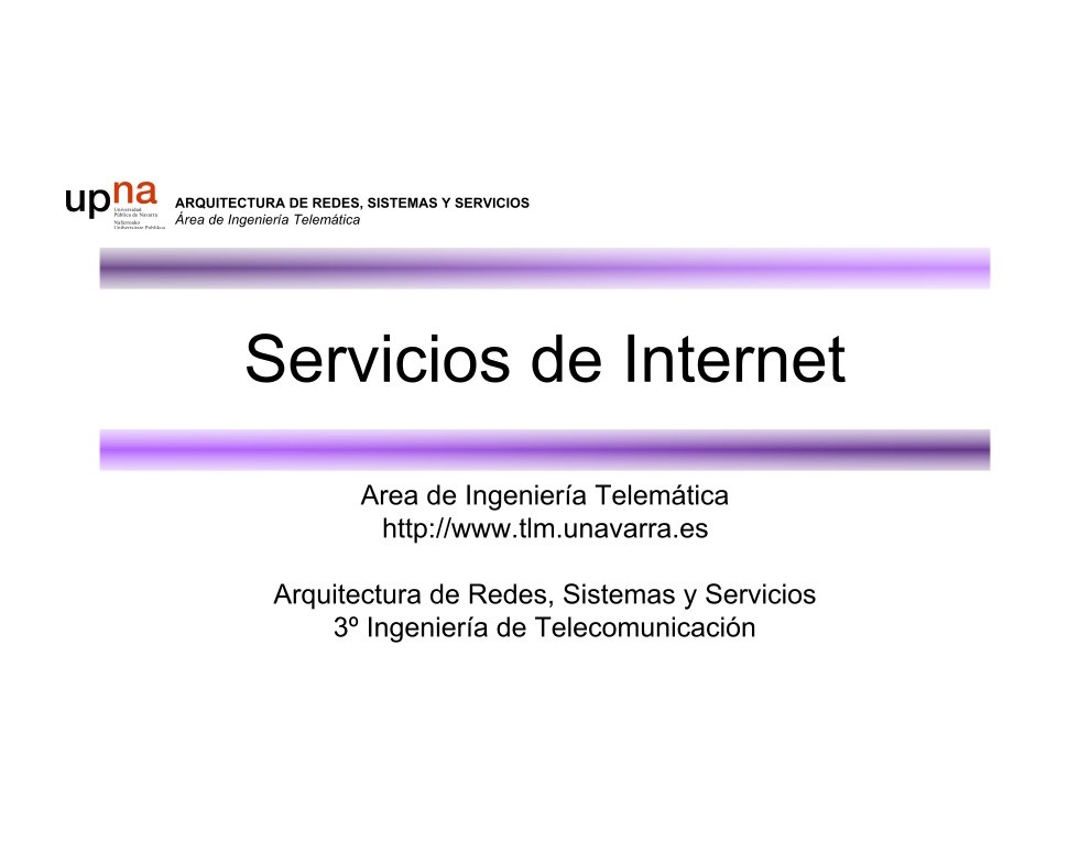 Imágen de pdf Servicios de Internet