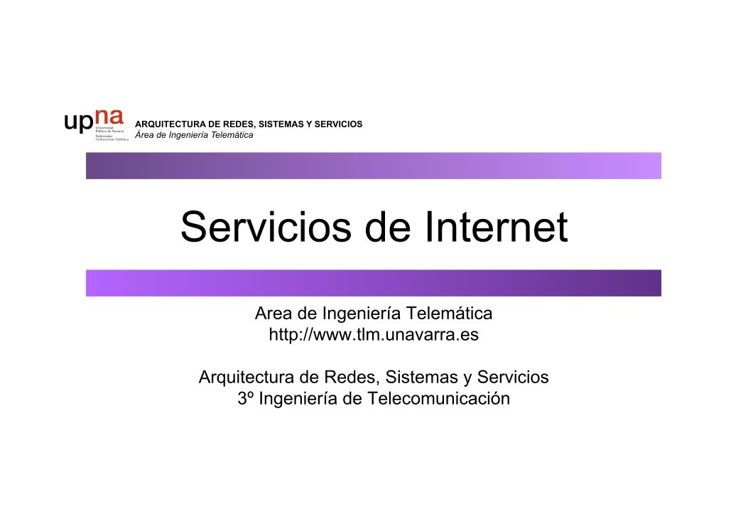 Imágen de pdf Servicios de Internet