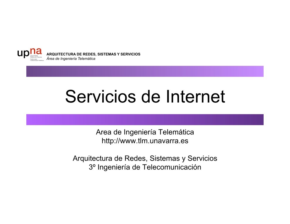 Imágen de pdf Servicios de Internet