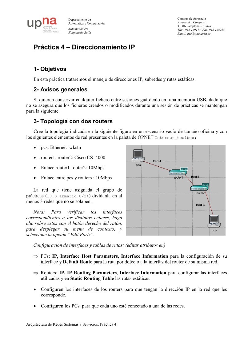 Imágen de pdf Práctica 4 – Direccionamiento IP