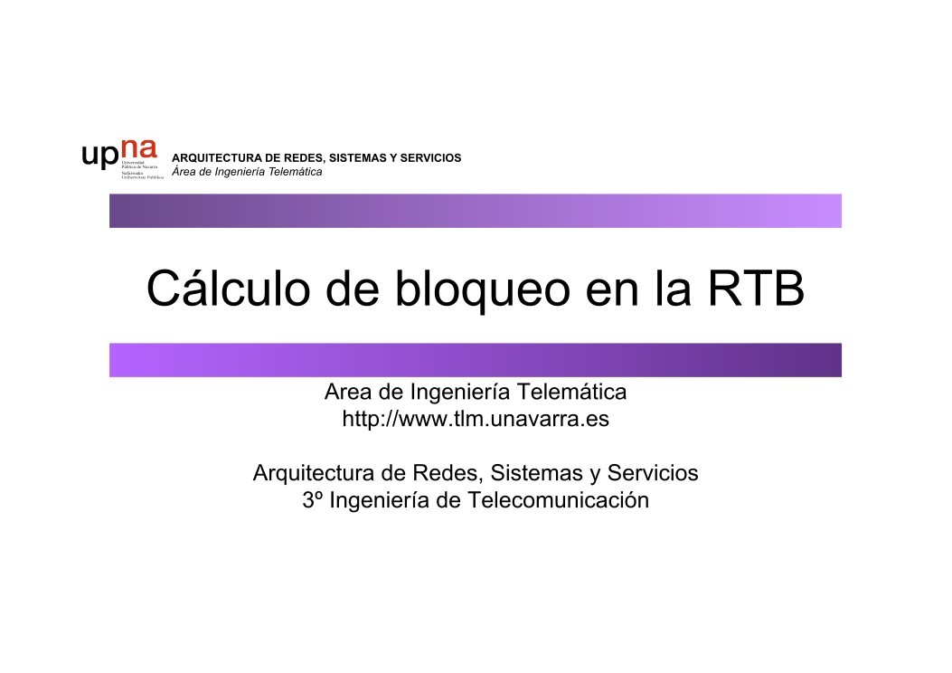 Imágen de pdf Cálculo de bloqueo en la RTB