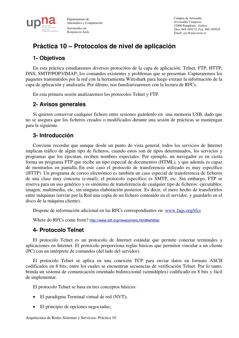Imágen de pdf Práctica 10 – Protocolos de nivel de aplicación