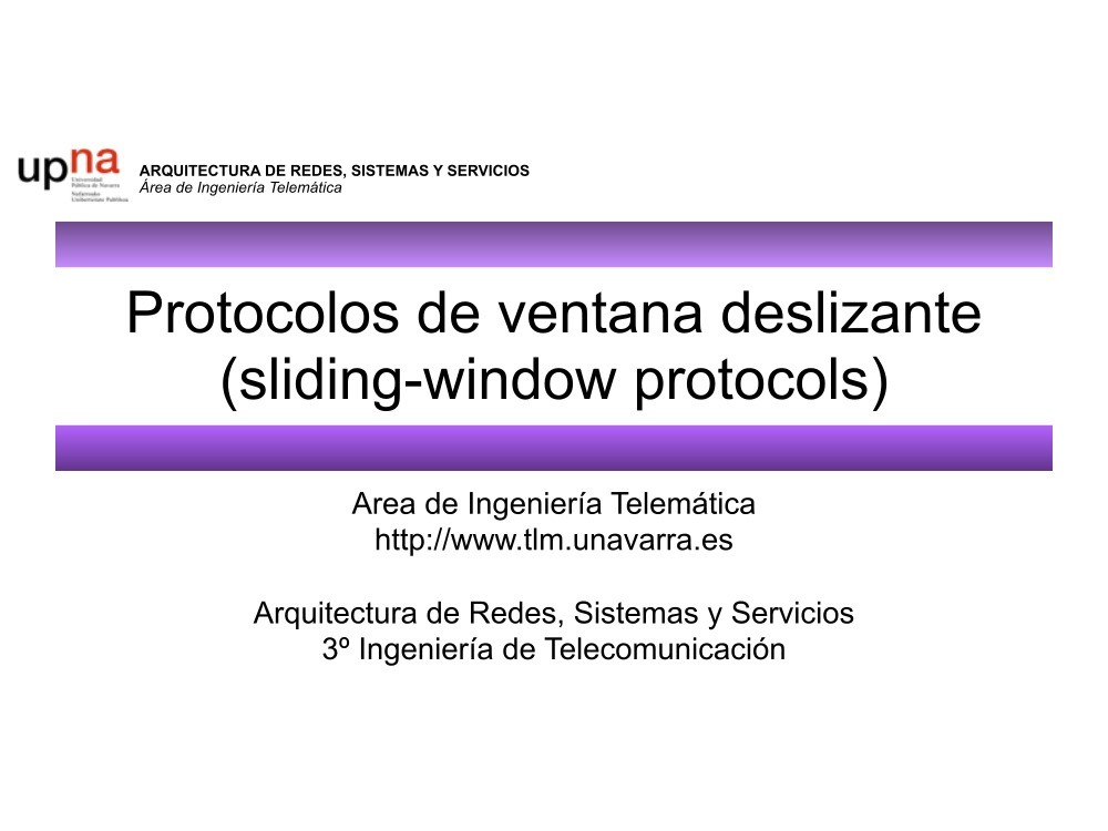 Imágen de pdf Protocolos de ventana deslizante (sliding-window protocols)