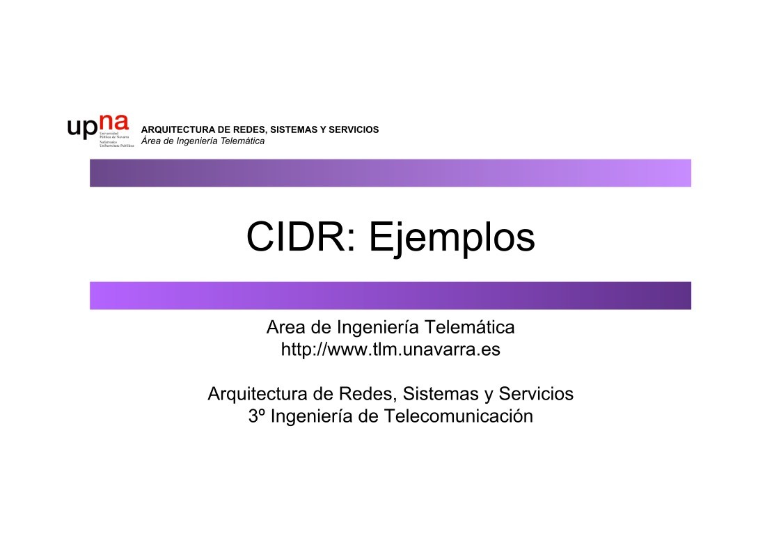 Imágen de pdf CIDR: Ejemplos