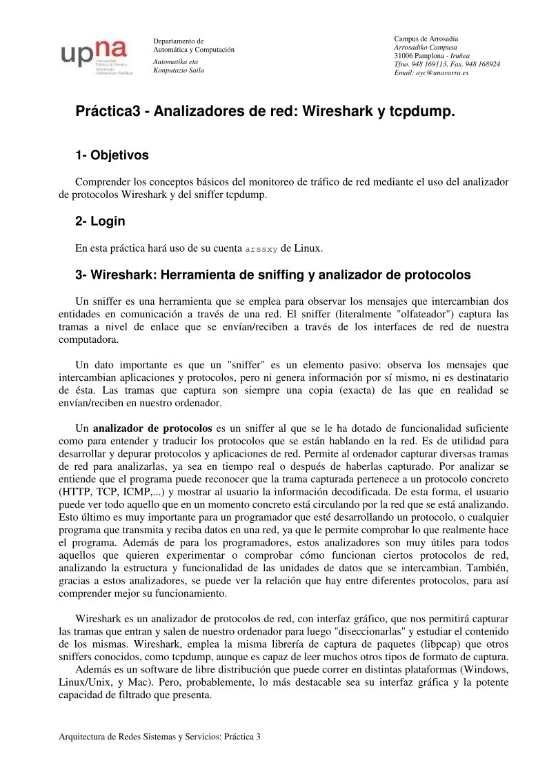 Imágen de pdf Práctica3 - Analizadores de red: Wireshark y tcpdump.