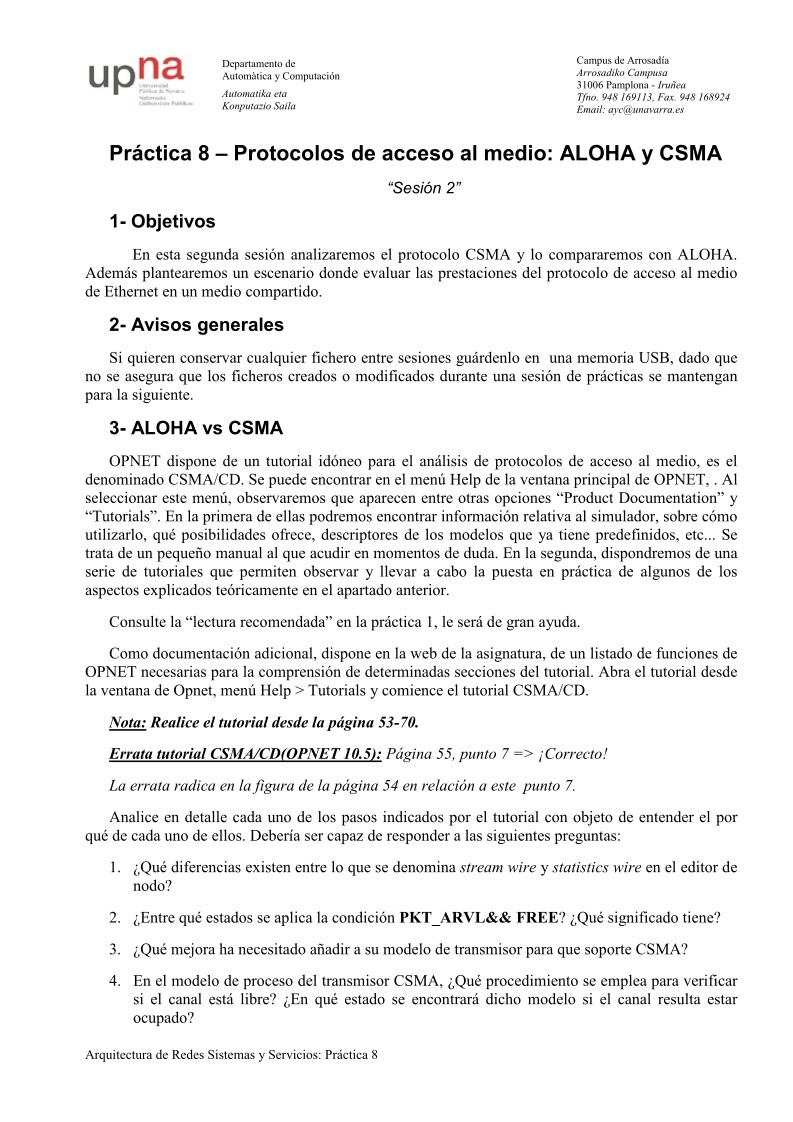 Imágen de pdf Práctica 8 – Protocolos de acceso al medio: ALOHA y CSMA