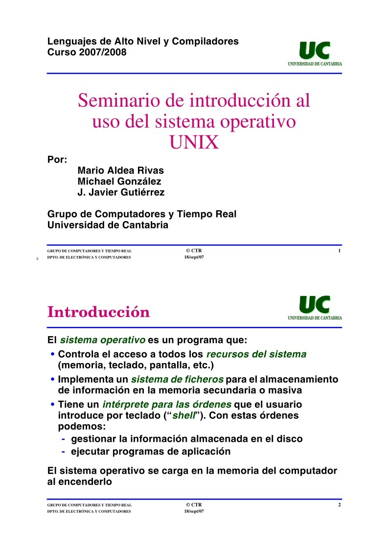 Imágen de pdf Seminario de introducción al uso del sistema operativo UNIX