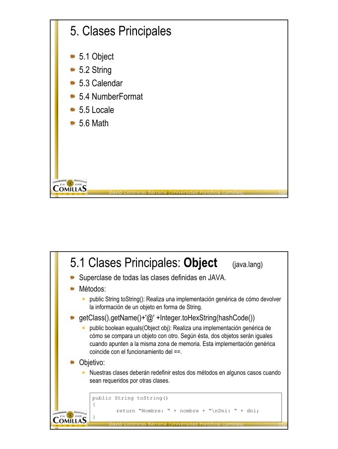 Imágen de pdf Curso De Java 2004-05 - Clases Principales