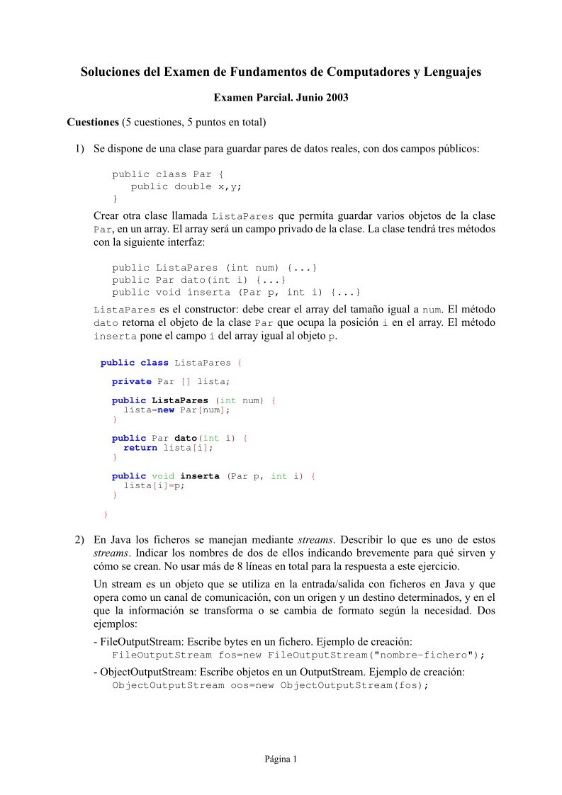 Imágen de pdf Soluciones al Examen de Fundamentos de Computadores y Lenguajes