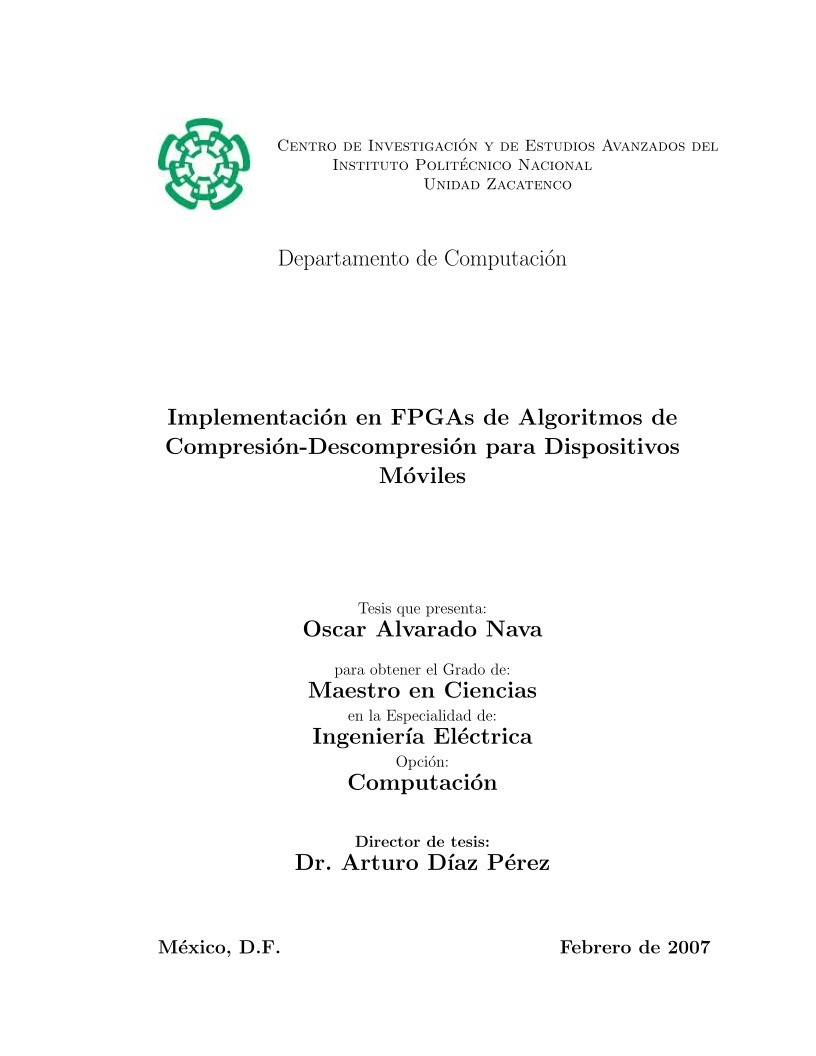 Imágen de pdf mplementación en FPGAs de Algoritmos de Compresión-Descompresión para Dispositivos Móviles