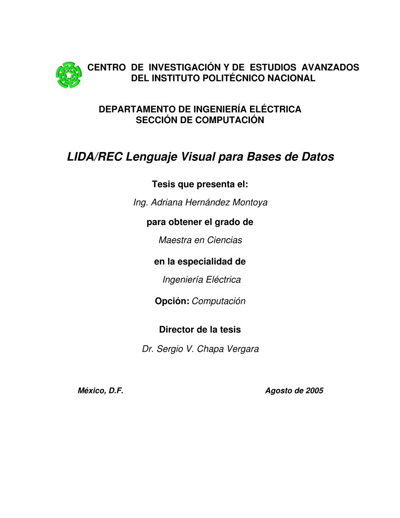 Imágen de pdf LIDA/REC Lenguaje Visual para Bases de Datos