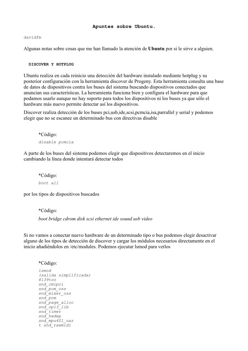 Imágen de pdf apuntes sobre Ubuntu - DISCOVER Y HOTPLUG