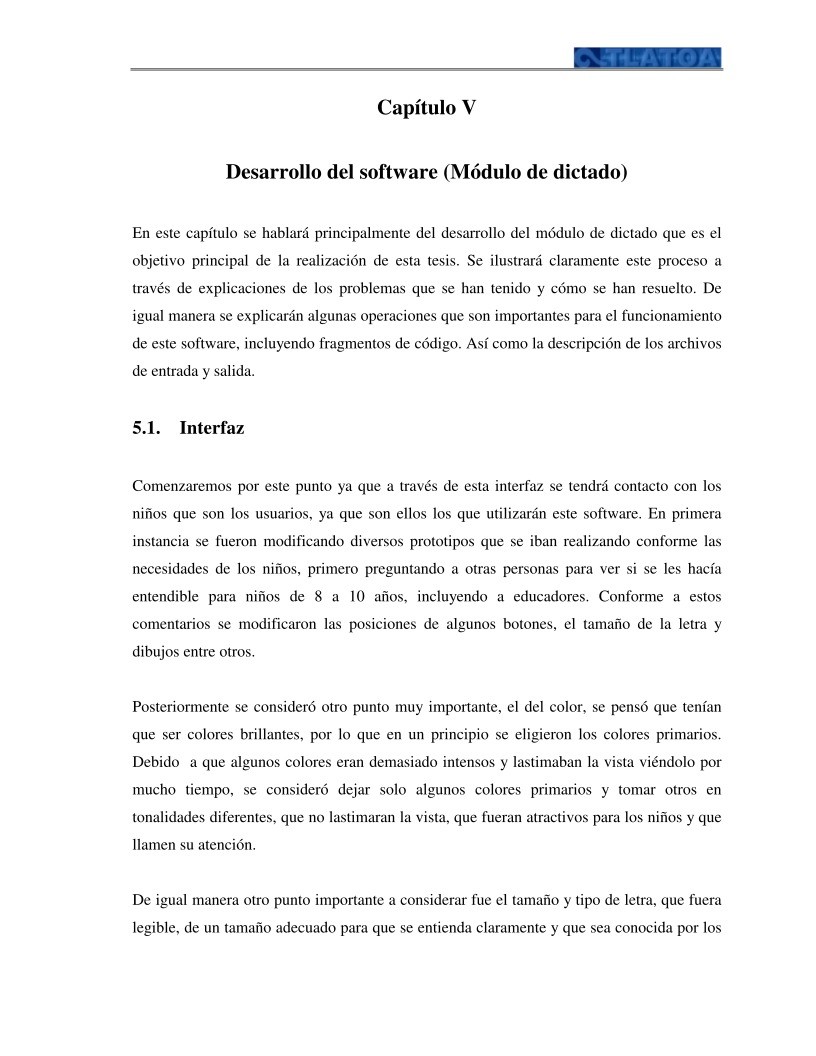 Imágen de pdf Capítulo V Desarrollo del software (Módulo de dictado)