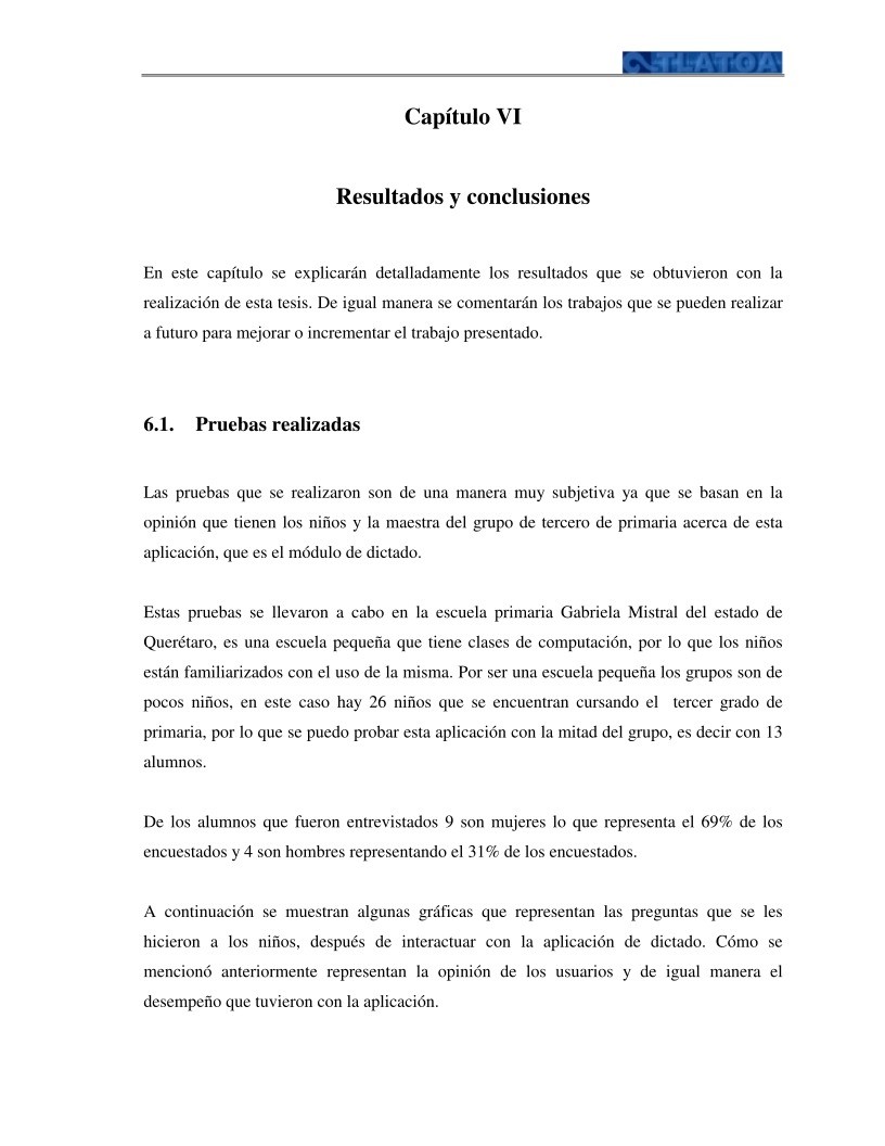 Imágen de pdf Capítulo VI Resultados y conclusiones