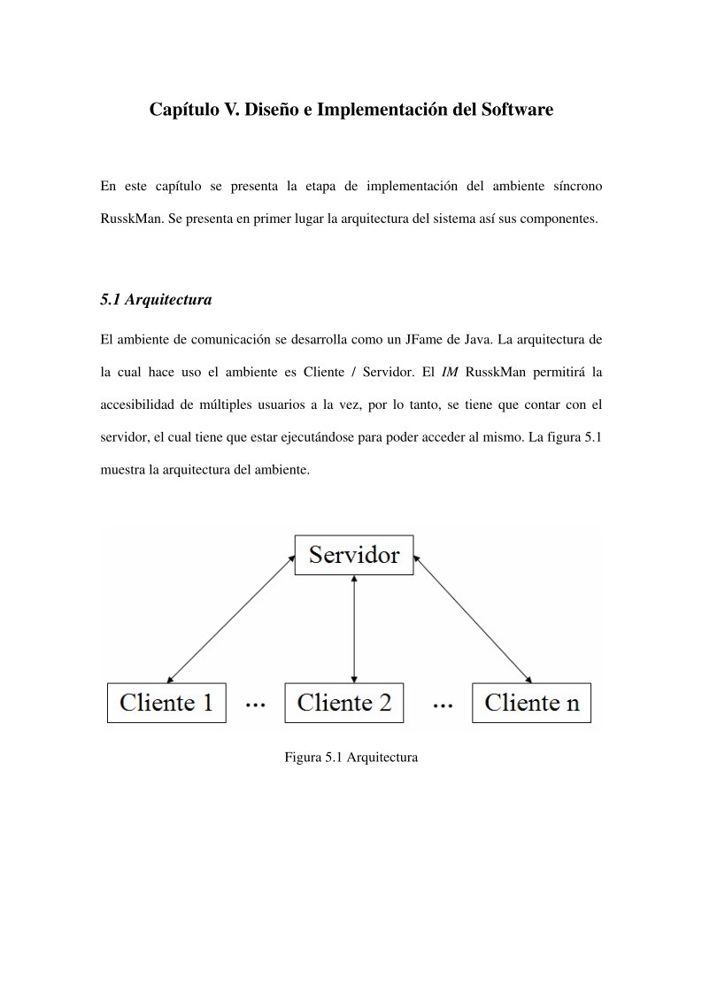 Imágen de pdf Capítulo V. Diseño e Implementación del Software