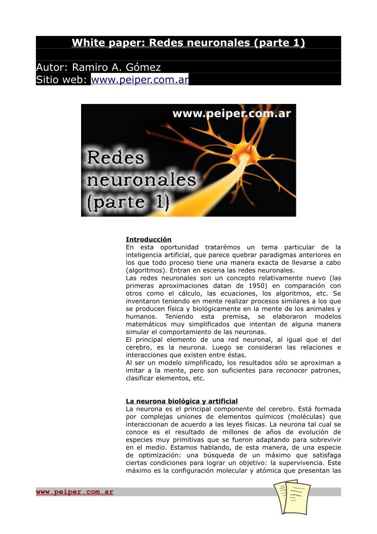 Imágen de pdf Redes Neuronales (Parte 1)