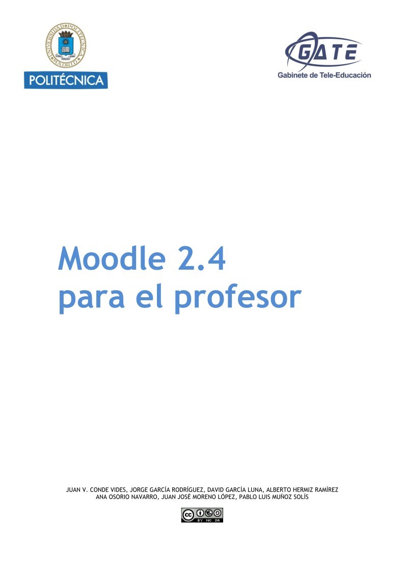 Imágen de pdf manual moodle 2.4 para el profesor